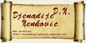 Đenadije Nenković vizit kartica